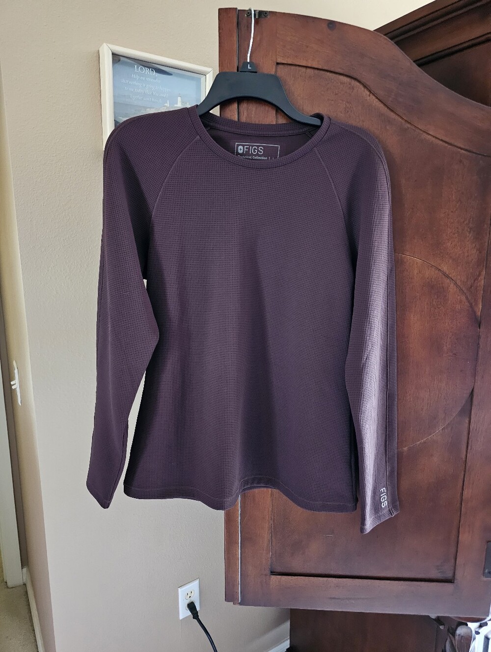 FIGS ESPRESSO WAFFLE WEAVE UNDERSCRUB